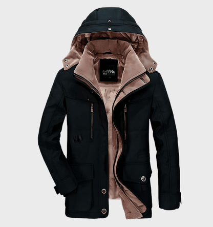 Abrigo acolchado de invierno para hombre con capucha – BRENTOR