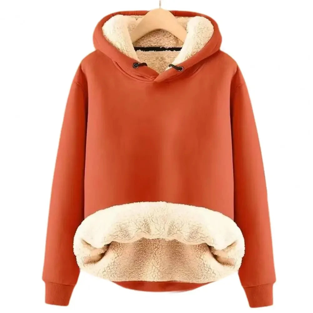 Sudadera con capucha y forro interior cálido – NERVAL