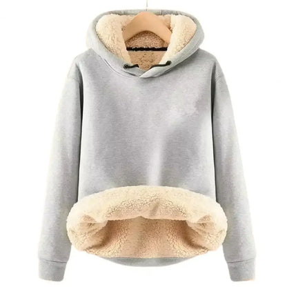 Sudadera con capucha y forro interior cálido – NERVAL