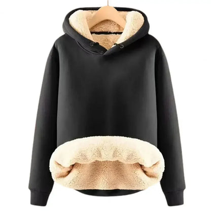 Sudadera con capucha y forro interior cálido – NERVAL