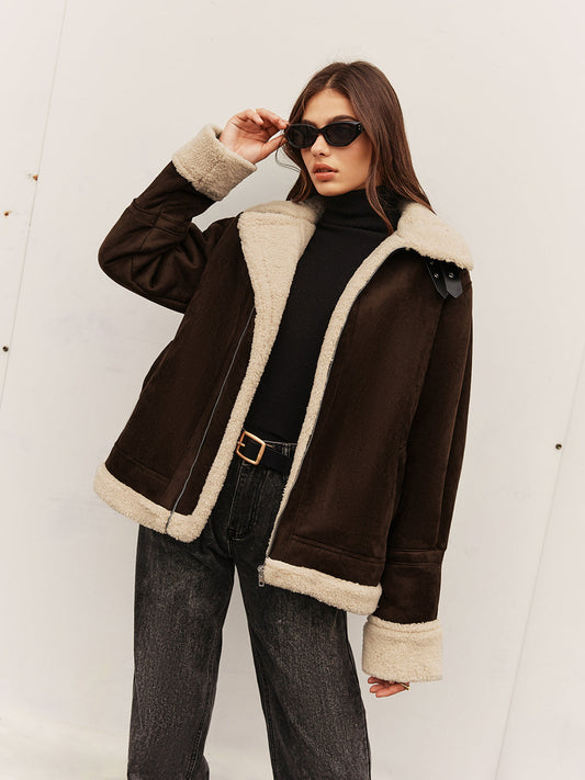 Chaqueta polar elegante de estilo vintage para mujer – JENNIFER