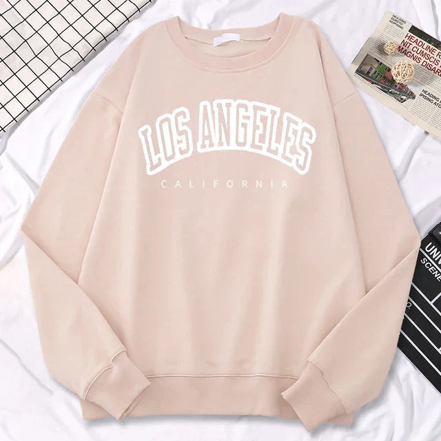 Sudadera oversize de mujer en forro polar con cuello redondo – JENNIFER