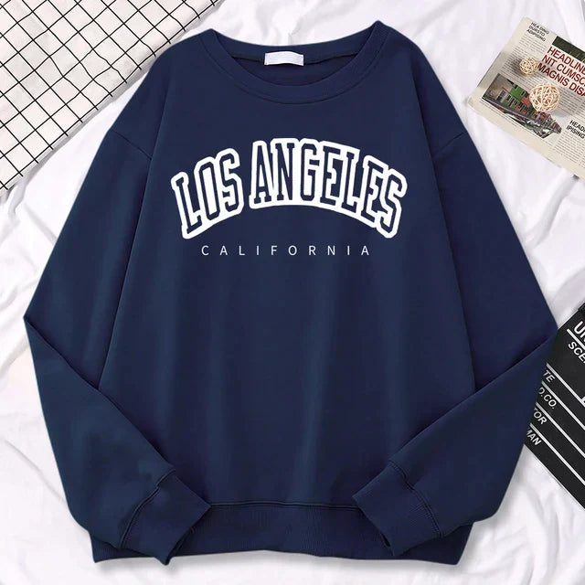 Sudadera oversize de mujer en forro polar con cuello redondo – JENNIFER