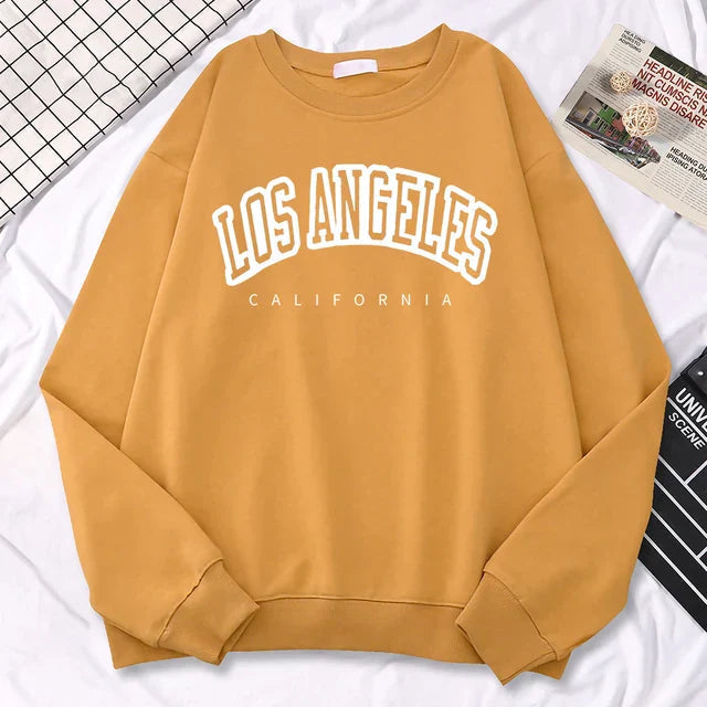 Sudadera oversize de mujer en forro polar con cuello redondo – JENNIFER