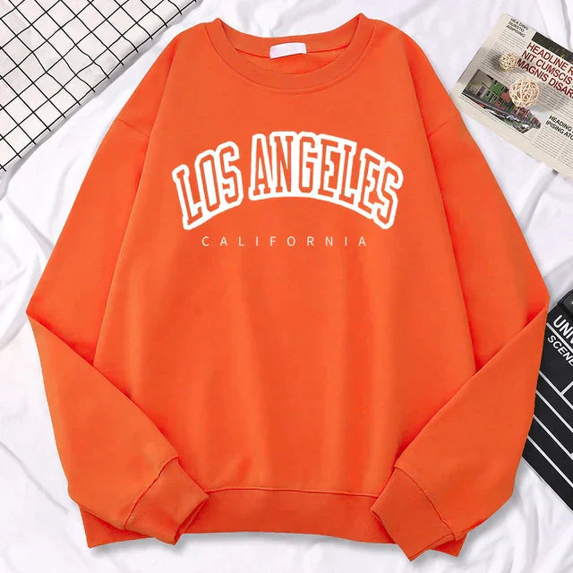 Sudadera oversize de mujer en forro polar con cuello redondo – JENNIFER
