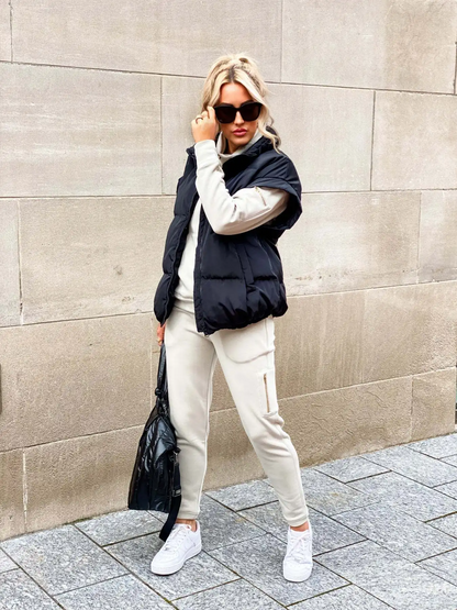 Chaqueta de mujer sin mangas y diseño moderno – JESSIKA