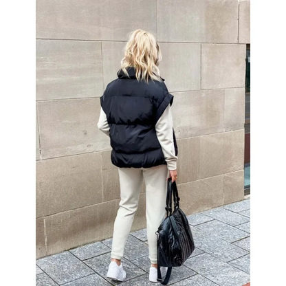Chaqueta de mujer sin mangas y diseño moderno – JESSIKA