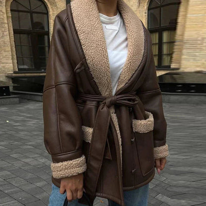 Chaqueta entallada de mujer con cinturón ajustable – JOHANNA