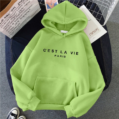 Sudadera oversize con capucha para mujer en colores vibrantes – KATRIN