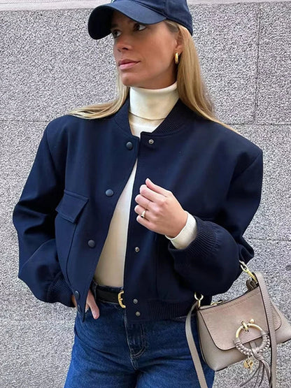 Cazadora bomber de entretiempo para mujer con estilo moderno – KRISTIN