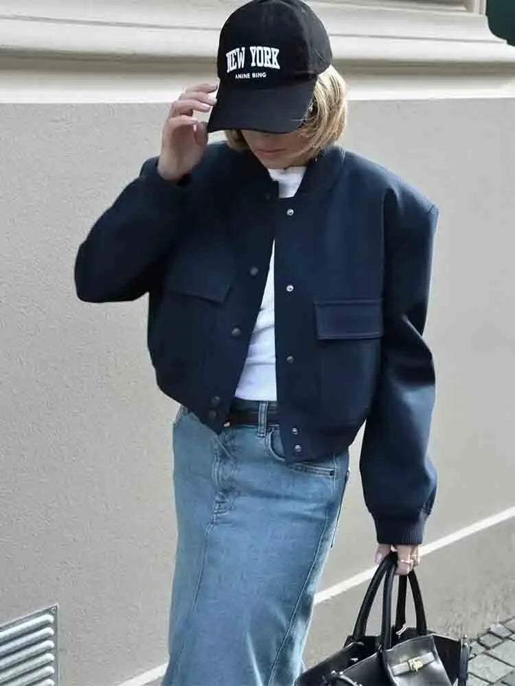Cazadora bomber de entretiempo para mujer con estilo moderno – KRISTIN