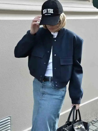 Cazadora bomber de entretiempo para mujer con estilo moderno – KRISTIN
