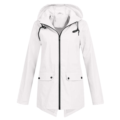 Chaqueta impermeable de mujer con capucha y tejido transpirable – KRISTIN