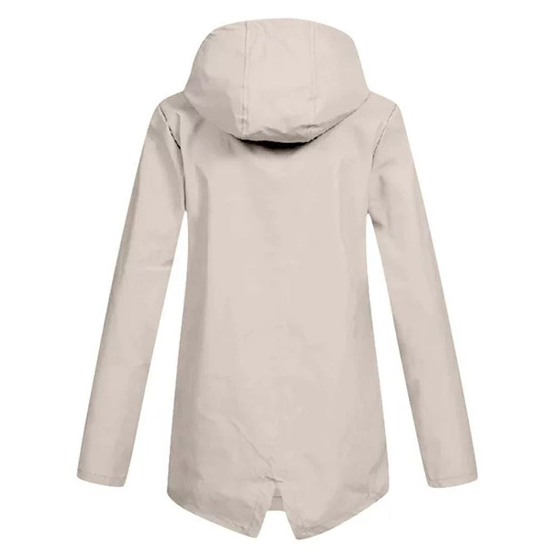 Chaqueta impermeable de mujer con capucha y tejido transpirable – KRISTIN