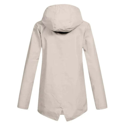 Chaqueta impermeable de mujer con capucha y tejido transpirable – KRISTIN
