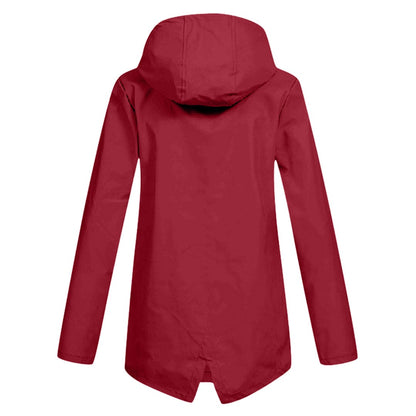 Chaqueta impermeable de mujer con capucha y tejido transpirable – KRISTIN