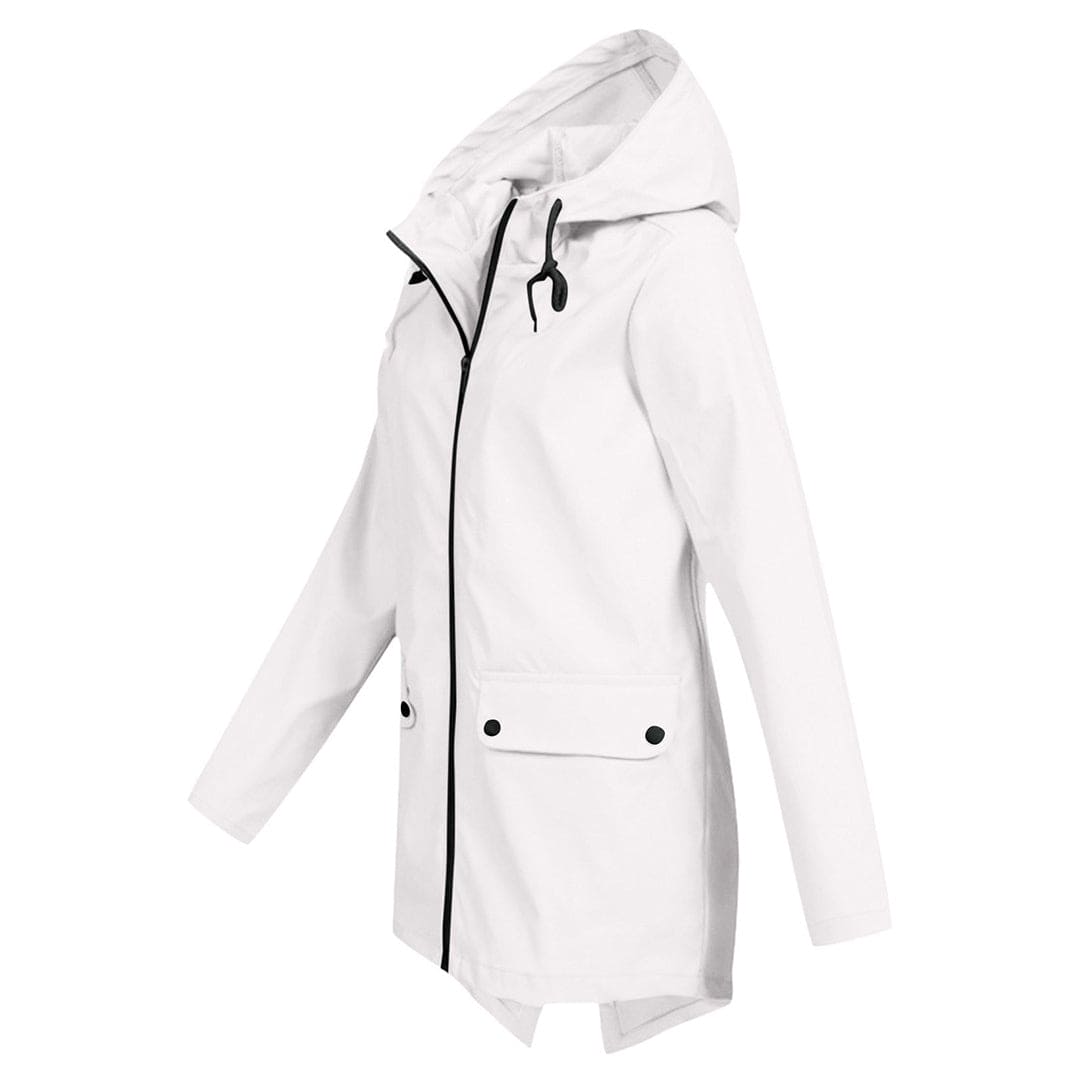 Chaqueta impermeable de mujer con capucha y tejido transpirable – KRISTIN