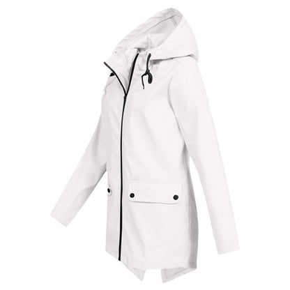 Chaqueta impermeable de mujer con capucha y tejido transpirable – KRISTIN