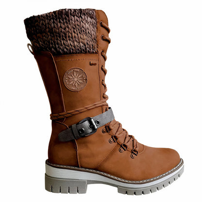 LIEN - Botas cómodas para mujeres con suela antideslizante