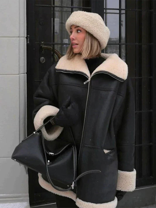 Chaqueta polar elegante de invierno para mujer – LAURA