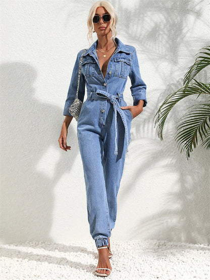Mono vaquero casual para mujer con corte cómodo – LENA