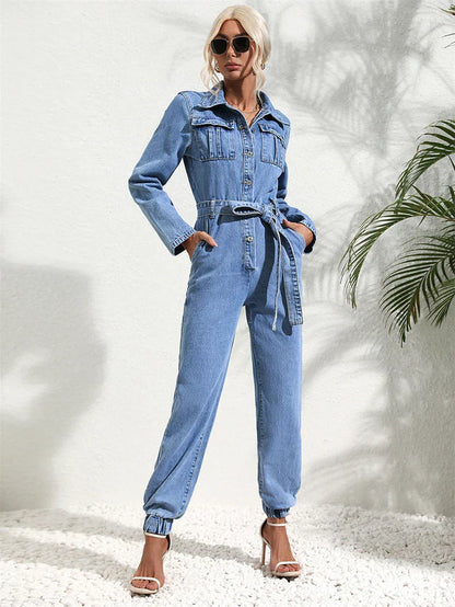 Mono vaquero casual para mujer con corte cómodo – LENA