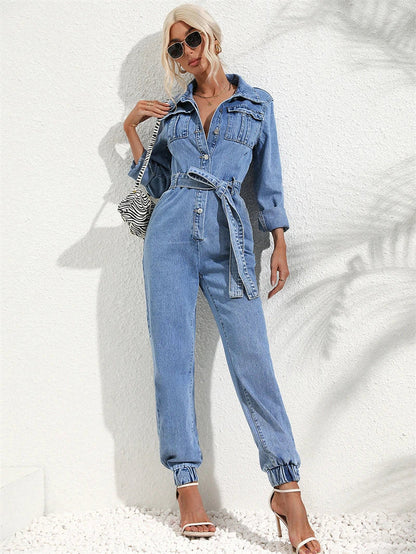 Mono vaquero casual para mujer con corte cómodo – LENA