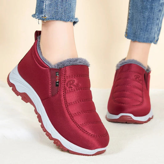 Botas de invierno estilo slip-on para mujer con forro cálido – LENA