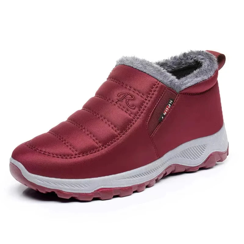 Botas de invierno estilo slip-on para mujer con forro cálido – LENA