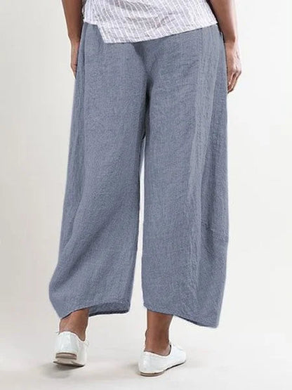 Pantalón de lino elegante para hombre con bolsillos – LUKARO