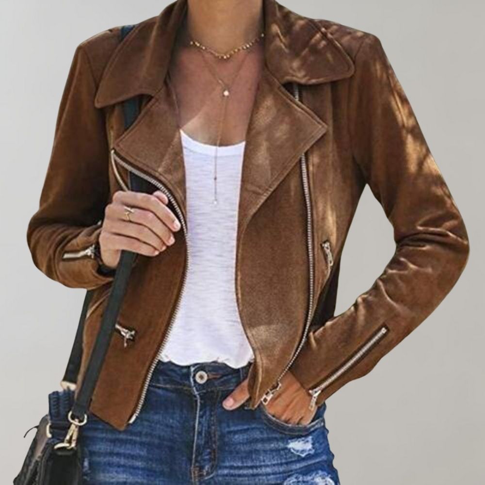 MELANIE - Chaqueta asimétrica moderna y elegante para mujeres