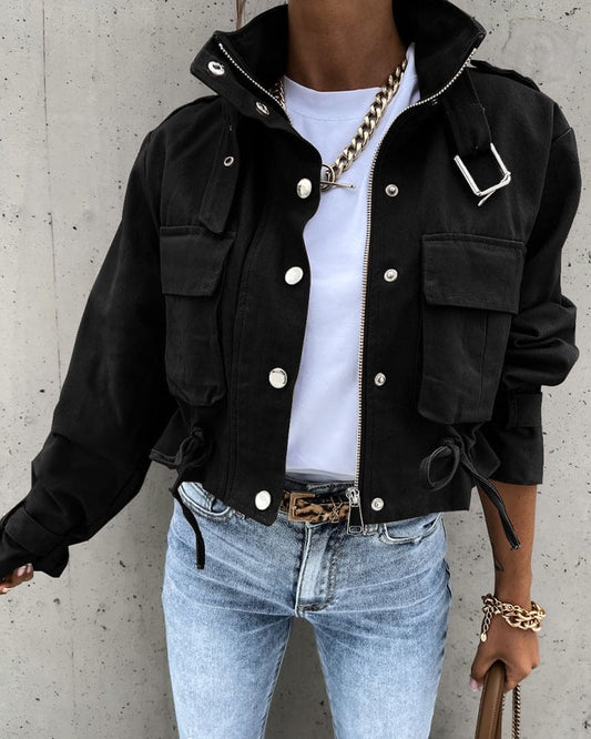 Chaqueta ligera de entretiempo con diseño moderno para mujer – MANDY
