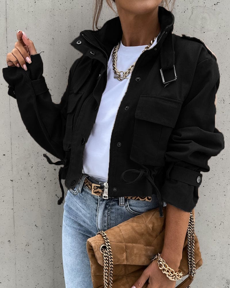 Chaqueta ligera de entretiempo con diseño moderno para mujer – MANDY