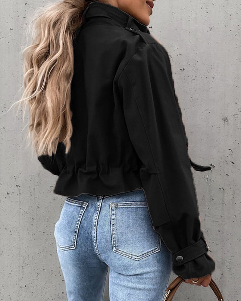 Chaqueta ligera de entretiempo con diseño moderno para mujer – MANDY