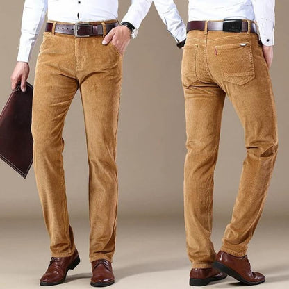 Pantalón clásico de pana para mujer con corte recto – MAVE