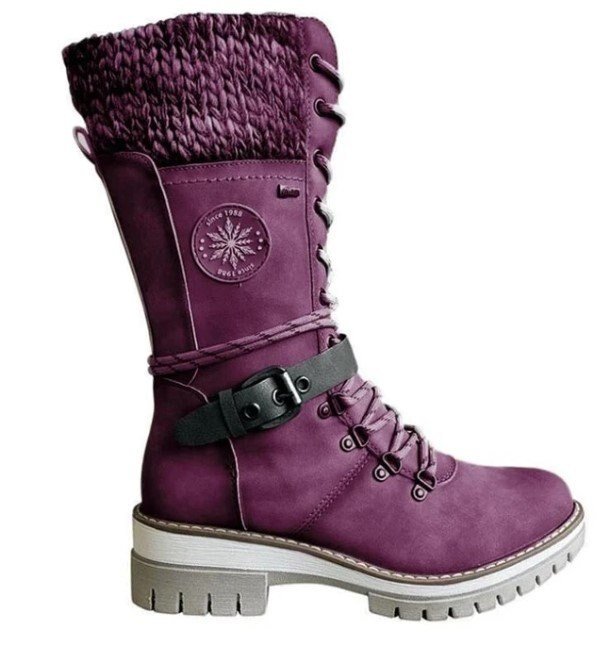 Botas de invierno cómodas para mujer con cremallera lateral – MELANIE