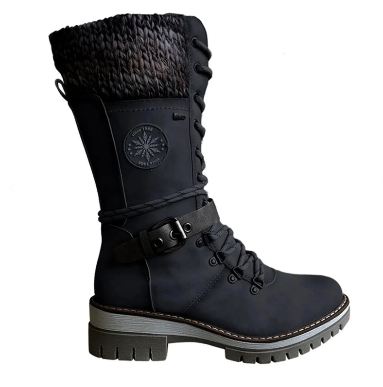 Botas de invierno cómodas para mujer con cremallera lateral – MELANIE