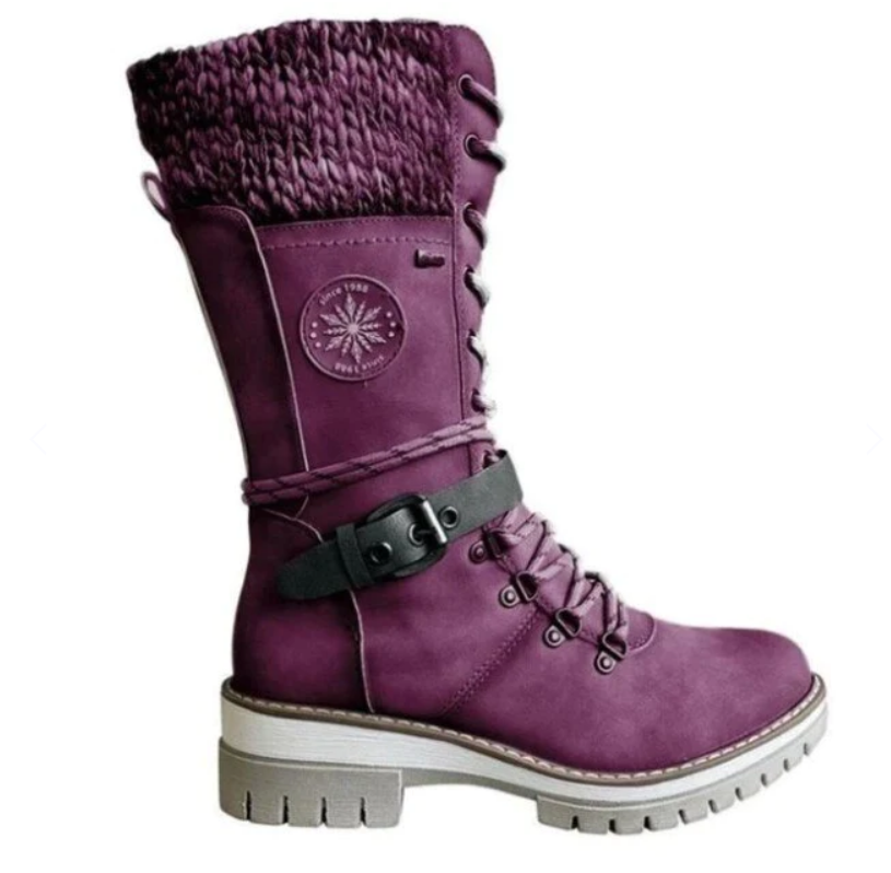 Botas de invierno cómodas para mujer con cremallera lateral – MELANIE