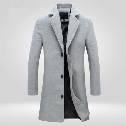 MARTY - Abrigo clásico con botones para hombre