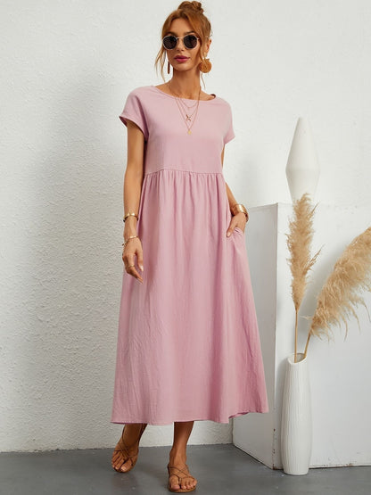 Vestido de lino elegante para mujer con corte relajado – GRETA