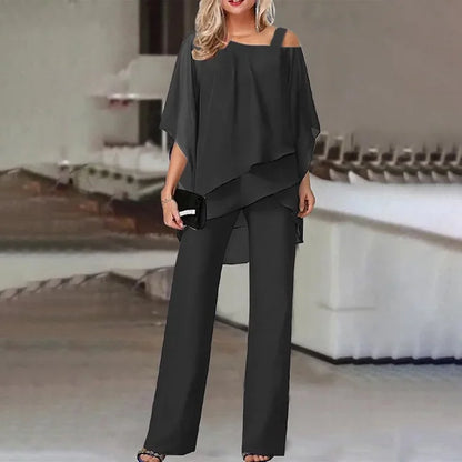 ANGELYN – Conjunto de dos piezas para mujer con estilo elegante y cómodo