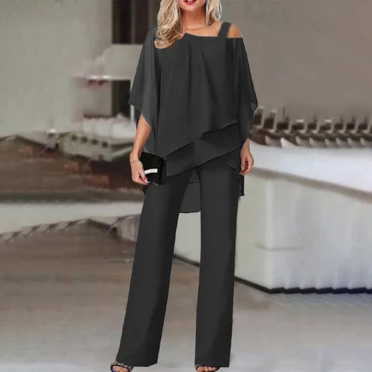 ANGELYN – Conjunto de dos piezas para mujer con estilo elegante y cómodo
