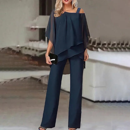 ANGELYN – Conjunto de dos piezas para mujer con estilo elegante y cómodo