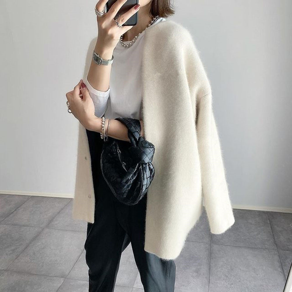 GUNNEL - Chaqueta de punto oversize elegante para mujeres