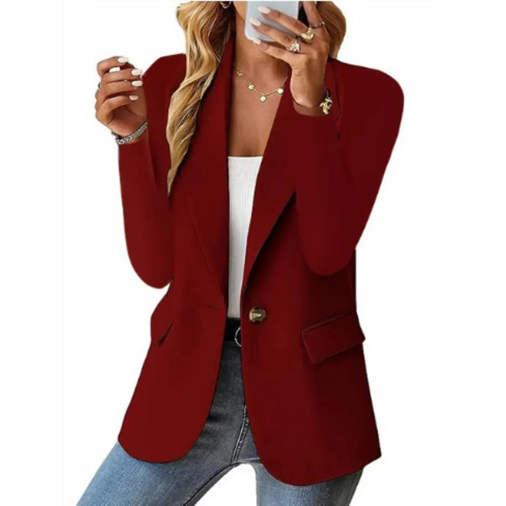 Blazer elegante de corte entallado y tejido premium – ANAÏS