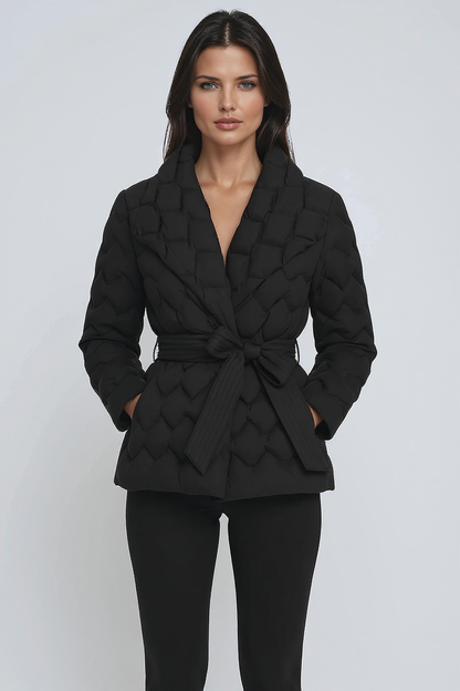 ISABELIA – Abrigo de invierno acolchado para mujer con cinturón ajustable