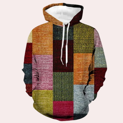 GAEL - Sudadera de punto con capucha para hombre