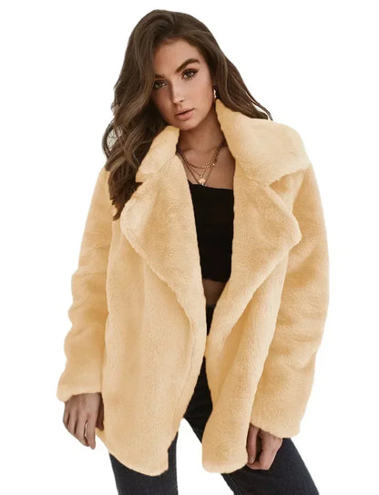 LISELOTTE - Chaqueta de invierno para mujeres con solapa de peluche