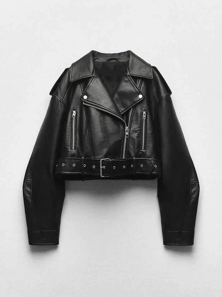 VERONICA – Chaqueta vintage de cuero para mujer