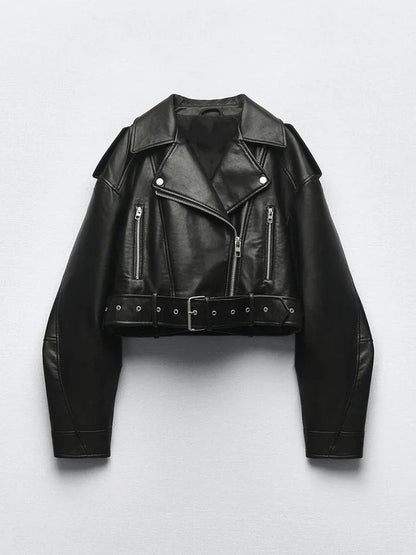 VERONICA – Chaqueta vintage de cuero para mujer